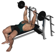 Barbell Press - Flat Bench Guillotine